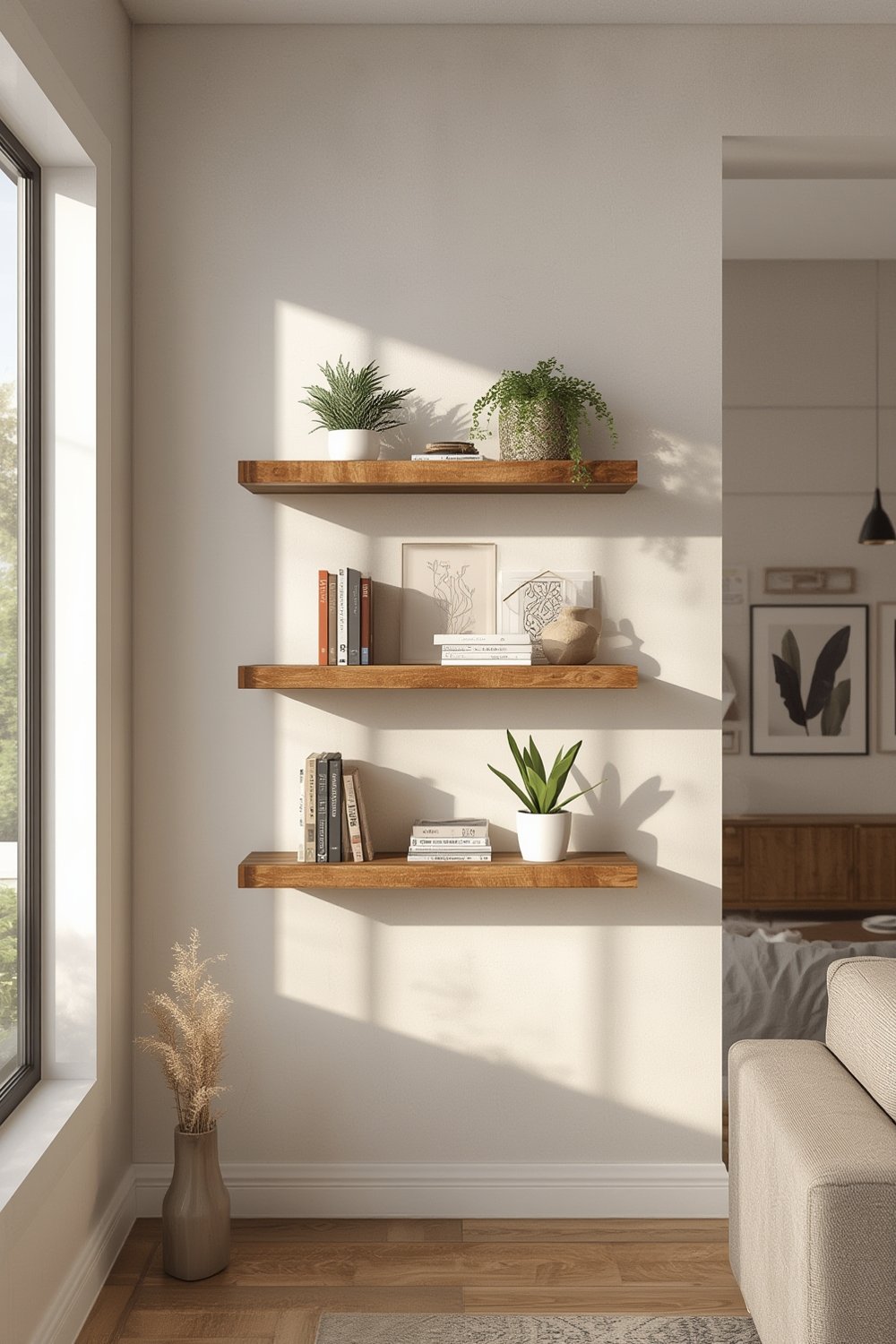 floating shelves product view