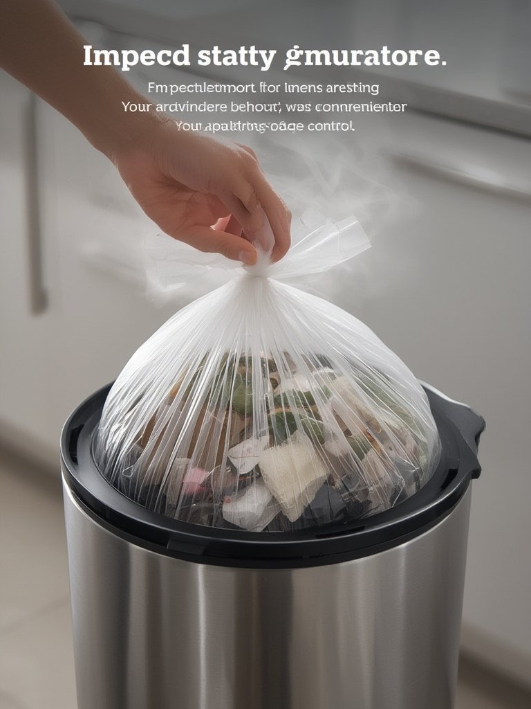 trash bags in action
