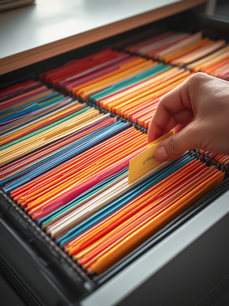 file folders in action