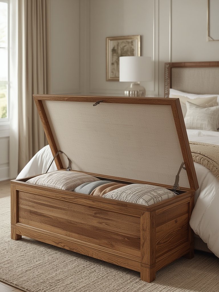 storage bench in action